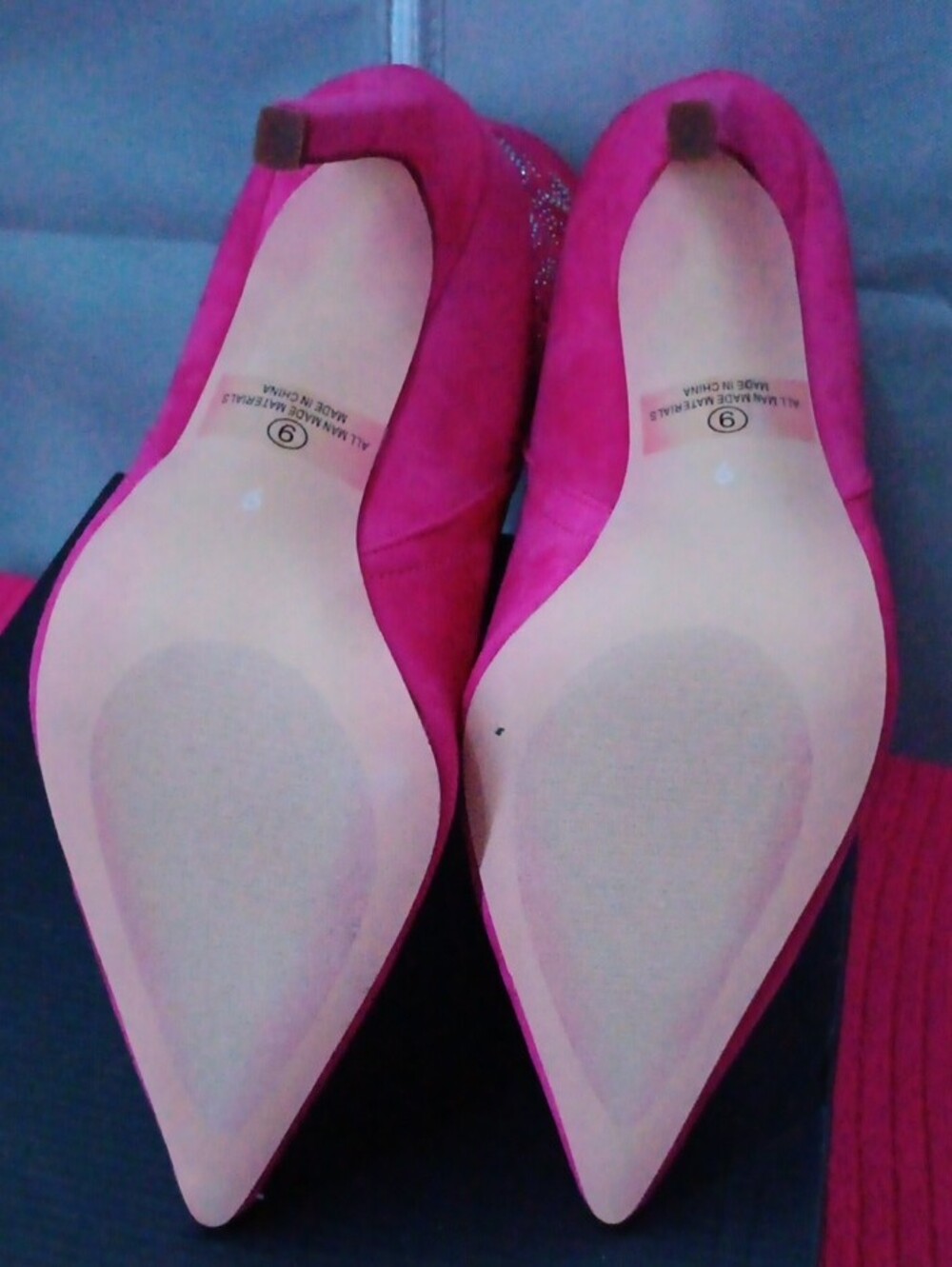 Fuchsia Embellished Pointed-Toe Stiletto Western Boots - Picture 5 of 5